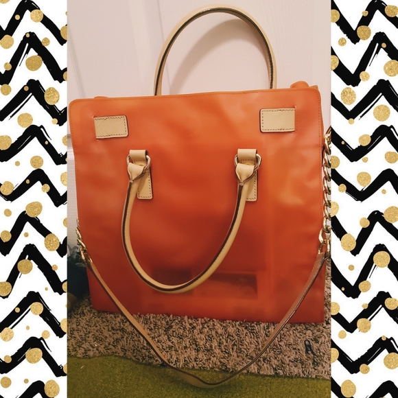 MICHAEL KORS HAMILTON Jelly Orange Tote - Picture 2 of 11